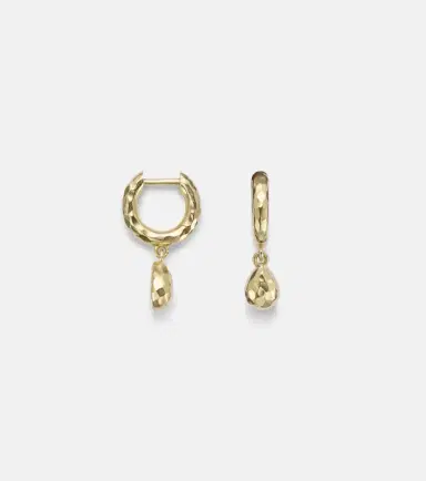 Octavia Elizabeth Hidden Gem 18kt gold huggie earrings with diamonds | Thumbnail 2 Octavia Elizabeth Hidden Gem 18kt gold huggie earrings with diamonds | Thumbnail 2