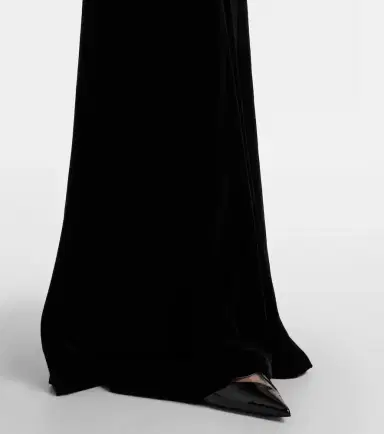 Costarellos Off-shoulder velvet bustier gown | Thumbnail 6