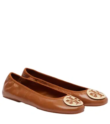 Tory Burch Reva Travel leather ballet flats | Thumbnail 1 Tory Burch Reva Travel leather ballet flats | Thumbnail 1