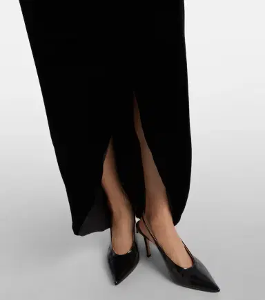 Costarellos Embellished off-shoulder velvet gown | Thumbnail 6 Costarellos Embellished off-shoulder velvet gown | Thumbnail 6