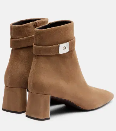 Tory Burch Georgia T Monogram suede ankle boots | Thumbnail 2 Tory Burch Georgia T Monogram suede ankle boots | Thumbnail 2