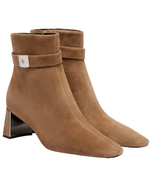 Tory Burch Georgia T Monogram suede ankle boots