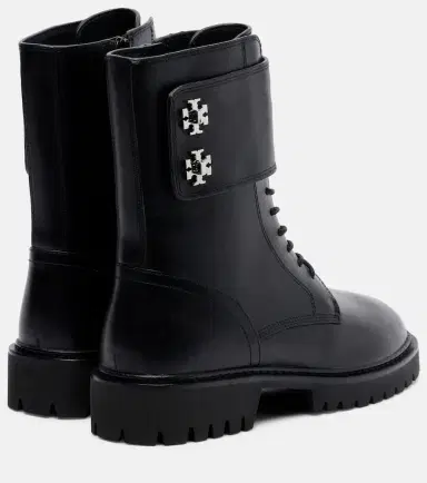 Tory Burch Turnlock leather combat boots | Thumbnail 2