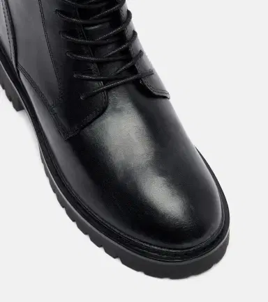 Tory Burch Turnlock leather combat boots | Thumbnail 4