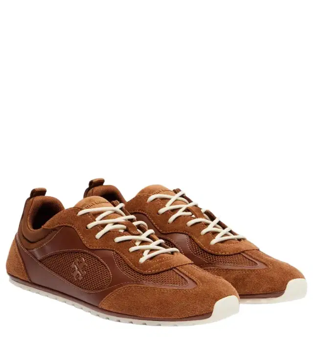 Tory Burch Tory Travel suede-trimmed sneakers