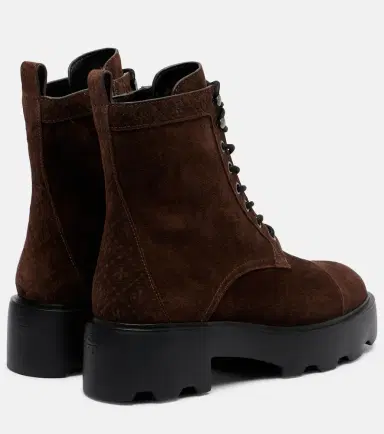 Tory Burch T Monogram suede combat boots | Thumbnail 2