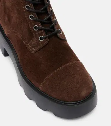 Tory Burch T Monogram suede combat boots | Thumbnail 4