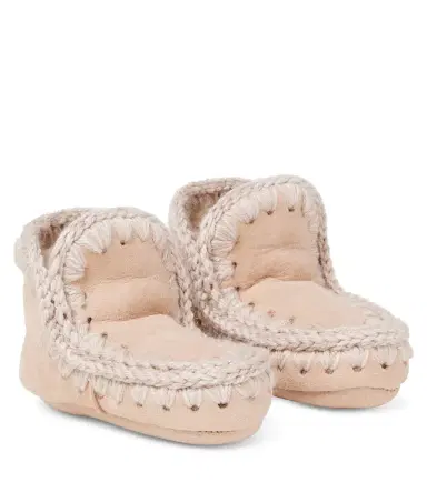 Mou Kids Shearling-lined suede boots | Thumbnail 1