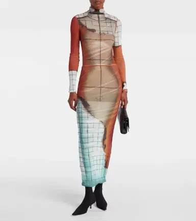 Jean Paul Gaultier Fire tulle maxi skirt | Thumbnail 2
