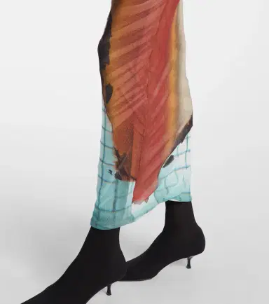 Jean Paul Gaultier Fire tulle maxi skirt | Thumbnail 4