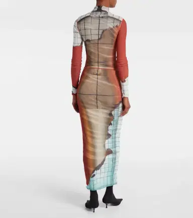 Jean Paul Gaultier Fire tulle maxi skirt | Thumbnail 5