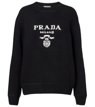 Prada Logo wool and cashmere sweater | Thumbnail 1