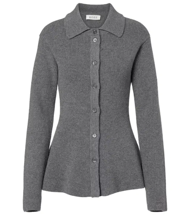Rohe Róhe Ribbed-knit wool and cashmere cardigan