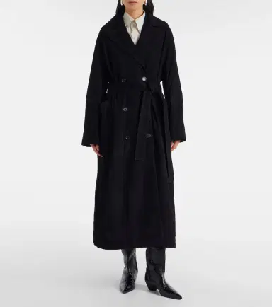 RÓHE Róhe Suede wrap coat | Thumbnail 4 RÓHE Róhe Suede wrap coat | Thumbnail 4