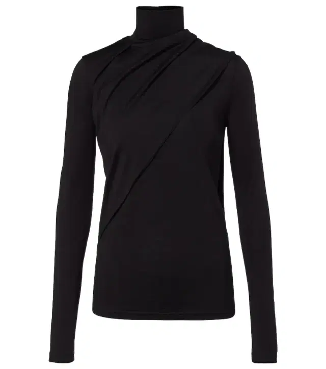 Rohe Róhe Scarf-detail wool jersey top