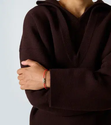 Bottega Veneta Braided leather and sterling silver bracelet | Thumbnail 4