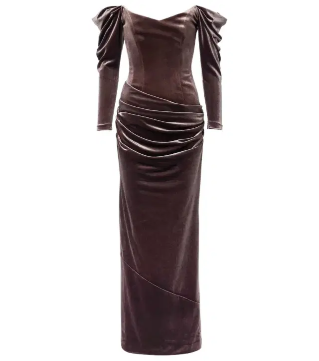 Alex Perry Draped velvet gown