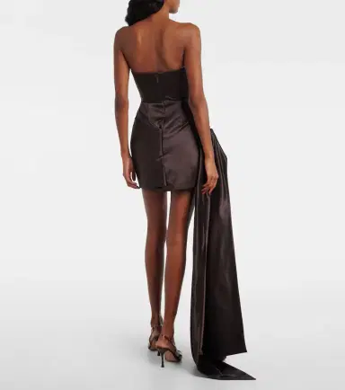 Alex Perry Draped satin bustier dress | Thumbnail 2 Alex Perry Draped satin bustier dress | Thumbnail 2