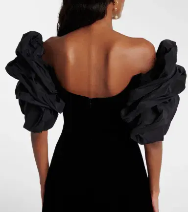 Carolina Herrera Off-shoulder velvet minidress | Thumbnail 2 Carolina Herrera Off-shoulder velvet minidress | Thumbnail 2
