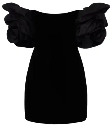 Carolina Herrera Off-shoulder velvet minidress | Thumbnail 1 Carolina Herrera Off-shoulder velvet minidress | Thumbnail 1