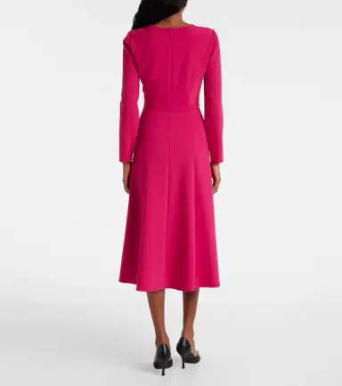 Carolina Herrera Bow-detail crêpe midi dress | Thumbnail 4 Carolina Herrera Bow-detail crêpe midi dress | Thumbnail 4