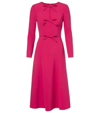 Carolina Herrera Bow-detail crêpe midi dress | Thumbnail 1 Carolina Herrera Bow-detail crêpe midi dress | Thumbnail 1