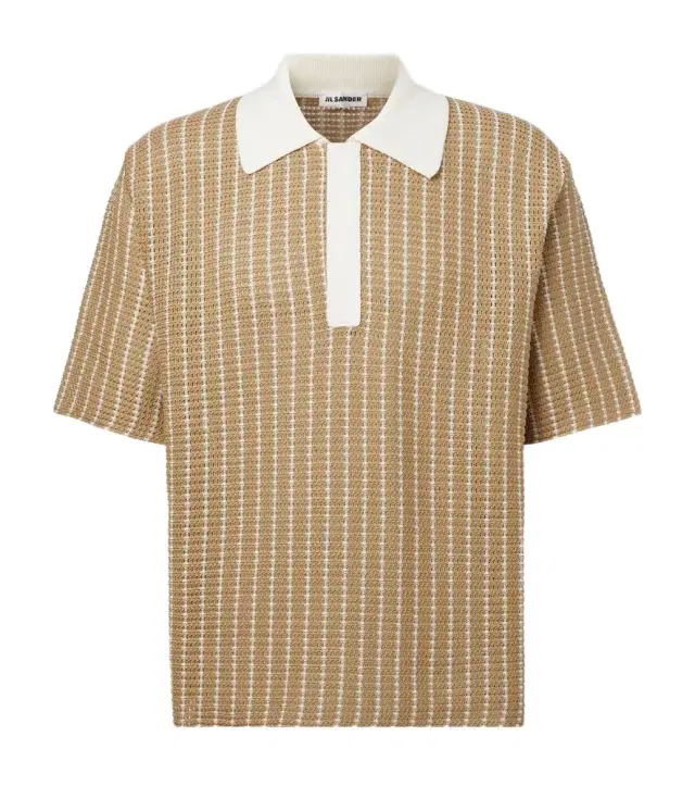 Jil Sander Knitted cotton polo shirt