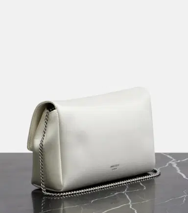 Jimmy Choo Soft Bow Mini embellished satin clutch | Thumbnail 3