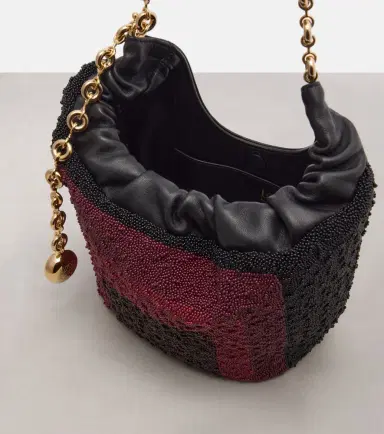Loewe Squeeze Mini beaded leather top-handle bag | Thumbnail 2