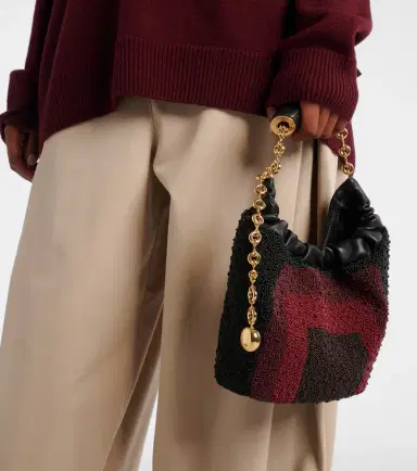 Loewe Squeeze Mini beaded leather top-handle bag | Thumbnail 7