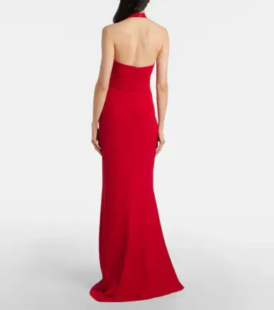 Elie Saab Draped halterneck gown | Thumbnail 3