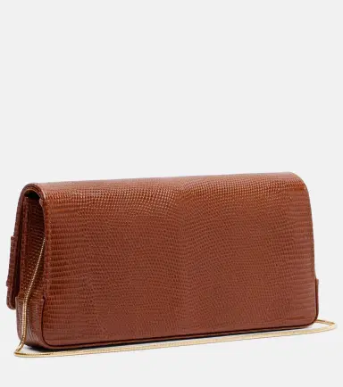 Manolo Blahnik Maygot snake-effect leather clutch | Thumbnail 2