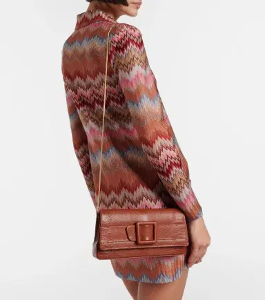 Manolo Blahnik Maygot snake-effect leather clutch | Thumbnail 4