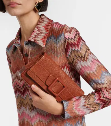 Manolo Blahnik Maygot snake-effect leather clutch | Thumbnail 5