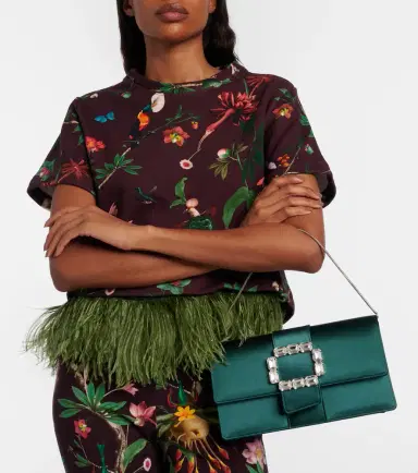 Manolo Blahnik Maycap embellished satin clutch | Thumbnail 4 Manolo Blahnik Maycap embellished satin clutch | Thumbnail 4