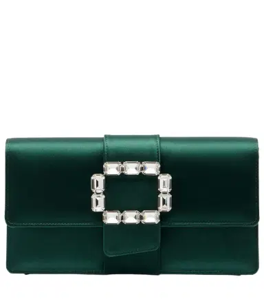 Manolo Blahnik Maycap embellished satin clutch | Thumbnail 1 Manolo Blahnik Maycap embellished satin clutch | Thumbnail 1
