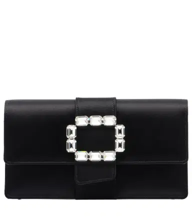 Manolo Blahnik Maycapjou satin clutch | Thumbnail 1 Manolo Blahnik Maycapjou satin clutch | Thumbnail 1