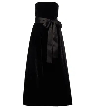 Elie Saab Belted velvet gown | Thumbnail 1