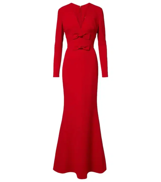 Elie Saab Bow-detail cady gown