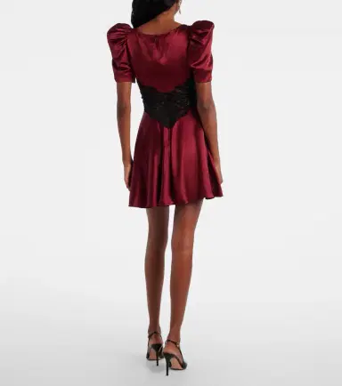 Rodarte Lace-trimmed silk cocktail dress | Thumbnail 2 Rodarte Lace-trimmed silk cocktail dress | Thumbnail 2