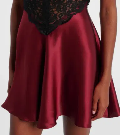 Rodarte Lace-trimmed silk cocktail dress | Thumbnail 5 Rodarte Lace-trimmed silk cocktail dress | Thumbnail 5