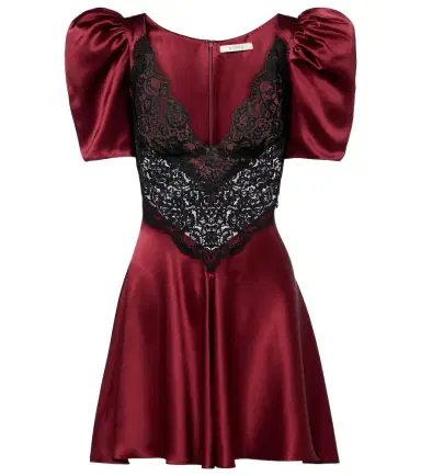 Rodarte Lace-trimmed silk cocktail dress | Thumbnail 1 Rodarte Lace-trimmed silk cocktail dress | Thumbnail 1