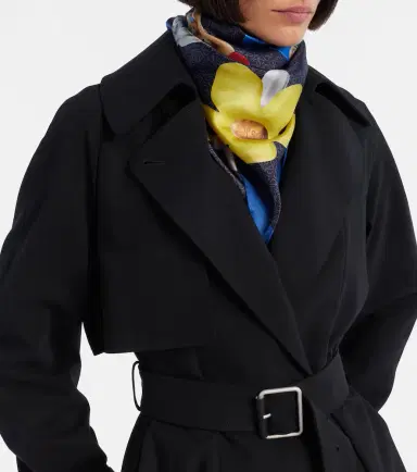 Loewe Anagram logo silk twill scarf | Thumbnail 5