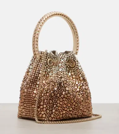 Jimmy Choo Bon Bon embellished satin bucket bag | Thumbnail 3 Jimmy Choo Bon Bon embellished satin bucket bag | Thumbnail 3