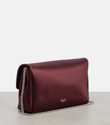 Jimmy Choo Soft Bow Mini embellished satin clutch | Thumbnail 2