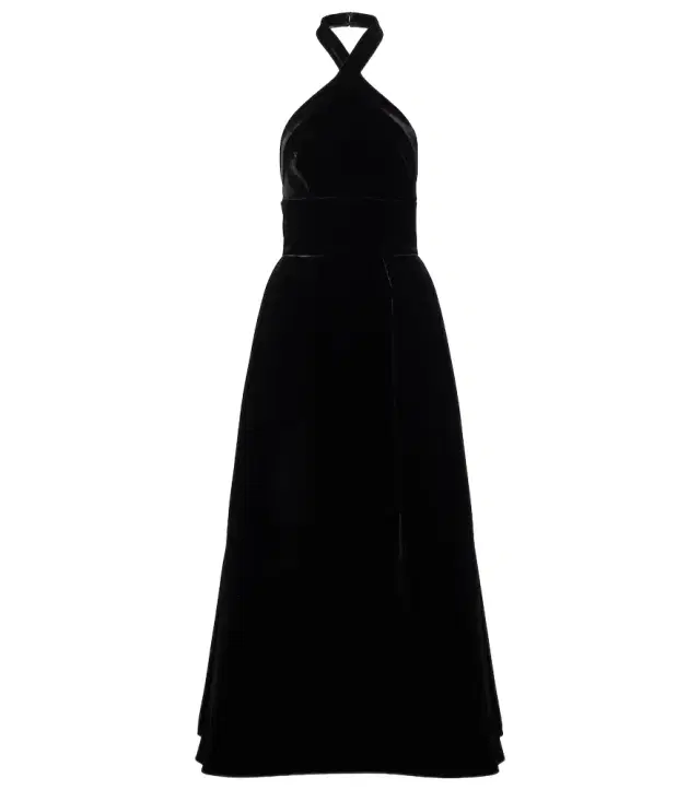 Elie Saab Halterneck velvet gown