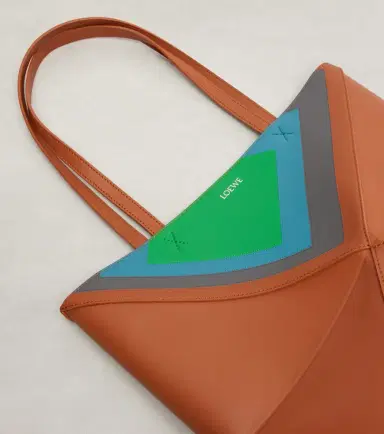 Loewe x Albers Puzzle Fold Medium leather tote bag | Thumbnail 3