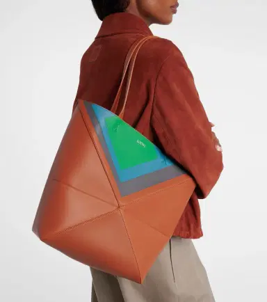Loewe x Albers Puzzle Fold Medium leather tote bag | Thumbnail 6