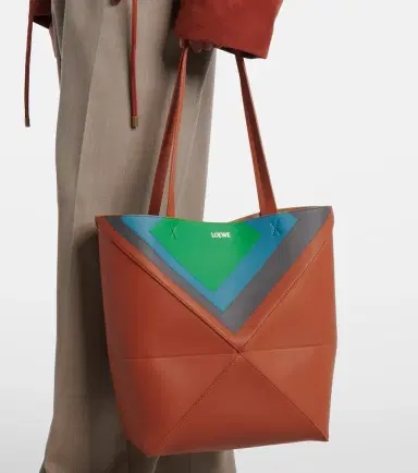 Loewe x Albers Puzzle Fold Medium leather tote bag | Thumbnail 7
