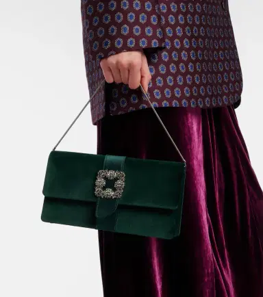 Manolo Blahnik Capri embellished velvet clutch | Thumbnail 5 Manolo Blahnik Capri embellished velvet clutch | Thumbnail 5